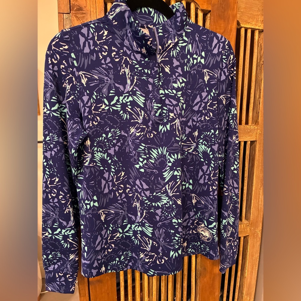 UnderArmor Women’s Athletic Blue Patterned Pullover